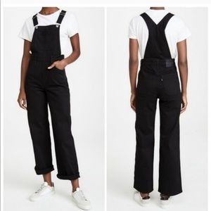 Levi’s premium black overalls.